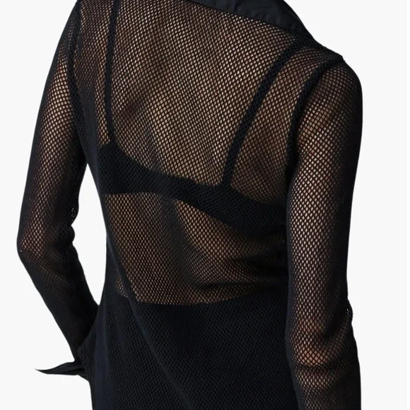 Free People Siggi Open Stitch Cotton Button-Up Shirt - Picture 2 of 6